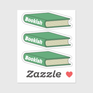 Pegatina Cita de libro divertida para 3 piezas