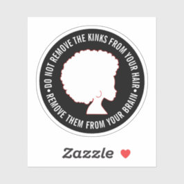 Pegatina Cita de Marcus Garvey, Inspirador de AFRO NEGRO