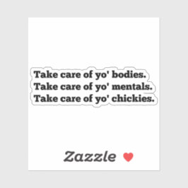 Pegatina Cita de Marshawn Lynch,Cuida tu cuerpo,,Toma