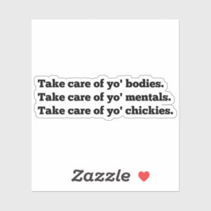 Pegatina Cita de Marshawn Lynch,Cuida tu cuerpo,,Toma