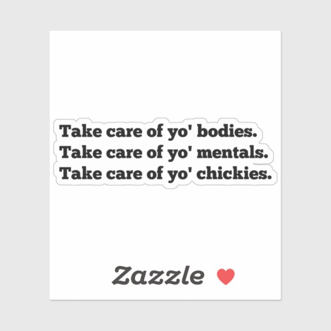 Pegatina Cita de Marshawn Lynch,Cuida tu cuerpo,,Toma (Hoja)