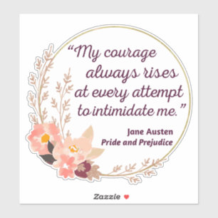 Pegatina Cita de Orgullo y Prejuicio I - Estilo Cuto