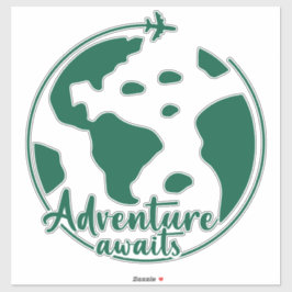 Pegatina Cita de viaje estética