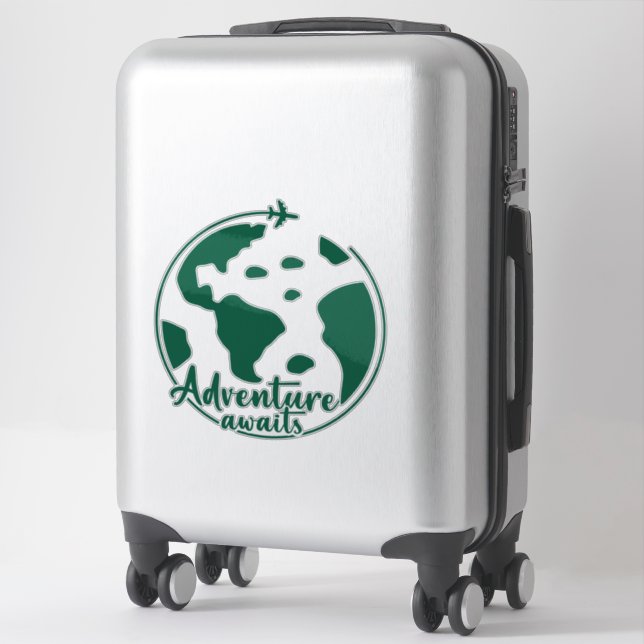 Pegatina Cita de viaje estética (Maleta)