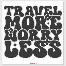 Pegatina Cita de viaje estético de Preppy