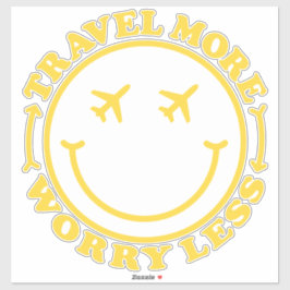 Pegatina Cita de viaje estético de Preppy