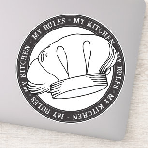 Pegatina Cita del chef de My Rules Kitchen