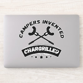 Pegatina Cita divertida de camping inventada por los Camper