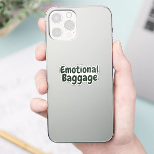 Pegatina Cita Divertida De Equipaje Emocional