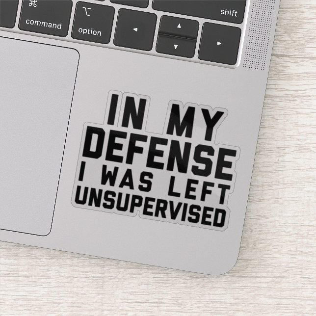 Pegatina Cita divertida no supervisada (Detalle)