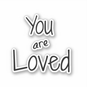 Pegatina Cita Eres Amado