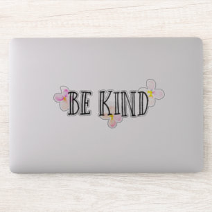 Pegatina Cita Inspiradora floral de Be Kind