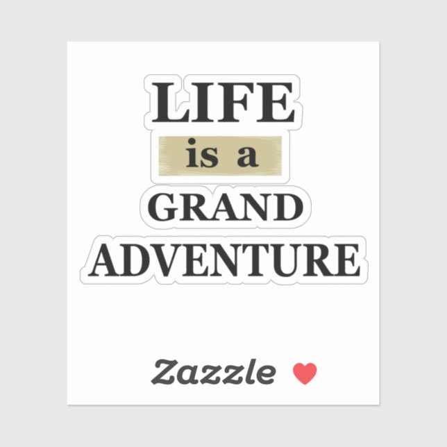 Pegatina Cita inspiradora motivacional que dice acerca de l (Hoja)