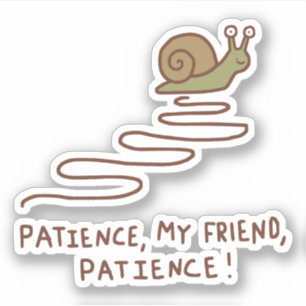 Pegatina Cita Motivacional de Caracol Adorable