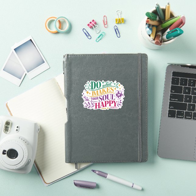Pegatina Cita motivacional - Haz lo que te hace alma (Funda para iPad)