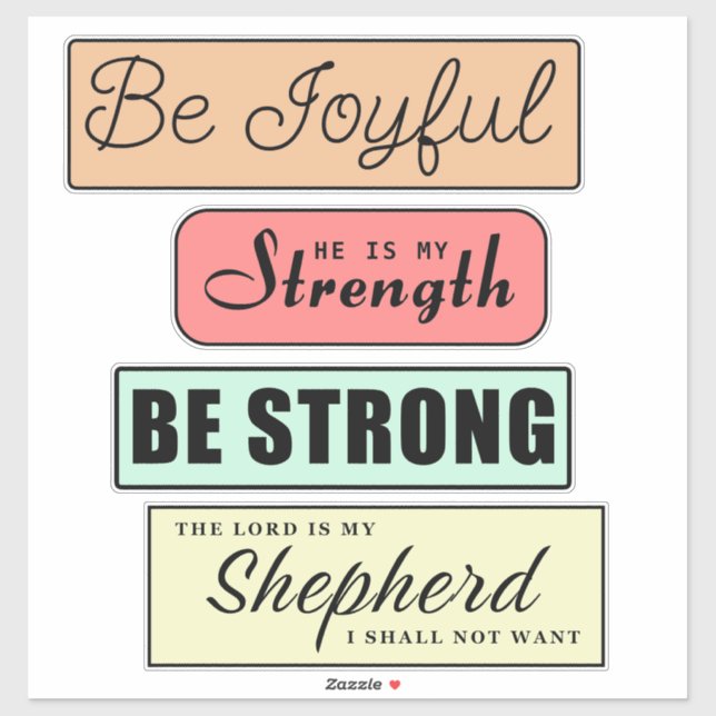 Pegatina Citas cristianas inspiradoras (Hoja)