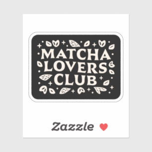 Pegatina Citas de amante de Matcha