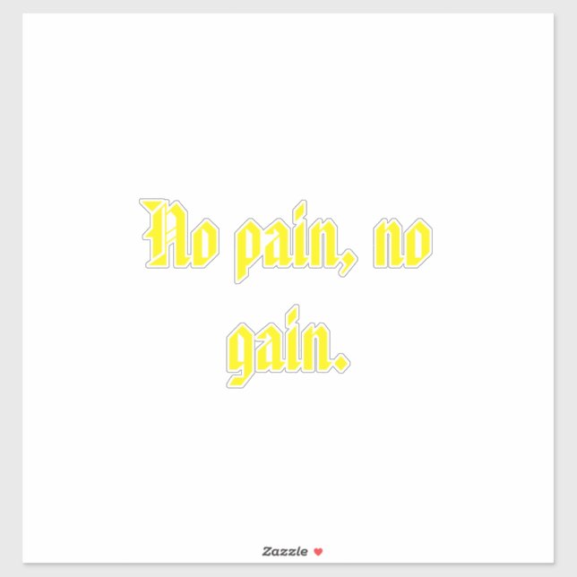 Pegatina Citas De Motivación De GIMNASIO Y Marrón Claro (Hoja)