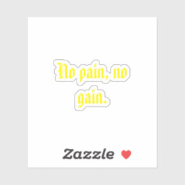 Pegatina Citas De Motivación De GIMNASIO Y Marrón Claro