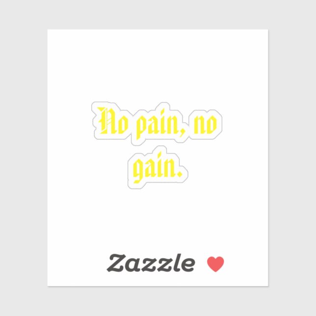 Pegatina Citas De Motivación De GIMNASIO Y Marrón Claro (Hoja)