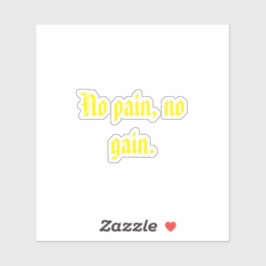 Pegatina Citas De Motivación De GIMNASIO Y Marrón Claro