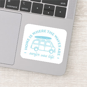 Pegatina Citas de vida de surfer van