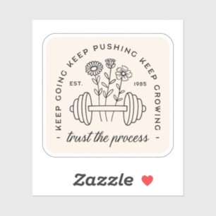 Pegatina Citas estéticas de chica de gimnasia