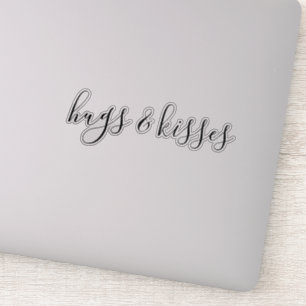 Pegatina Citas personalizadas abrazos y besos