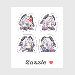 Pegatina Citlali Genshin Impact 4 unidades Hoja de Stickers