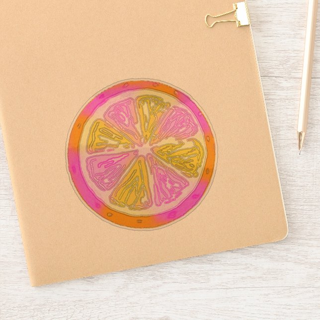 Pegatina Citrus Funky (Cuaderno)