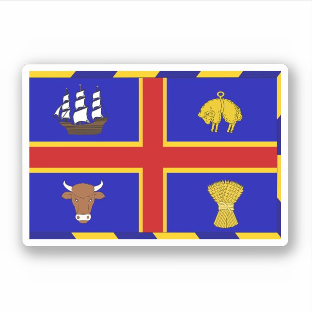 Pegatina Ciudad de Adelaida (Anverso)