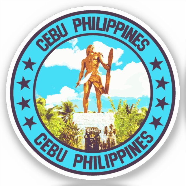 Pegatina Ciudad de Cebu (Anverso)
