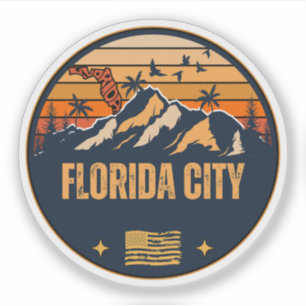 Pegatina Ciudad de Florida, Florida