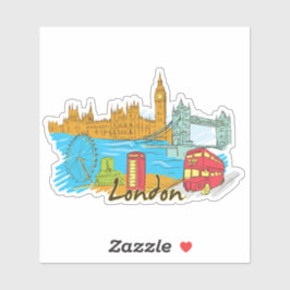 Pegatina Ciudad de Londres