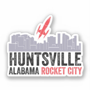 Pegatina Ciudad de los Cohetes Huntsville Alabama
