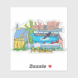 Pegatina ciudad de miami