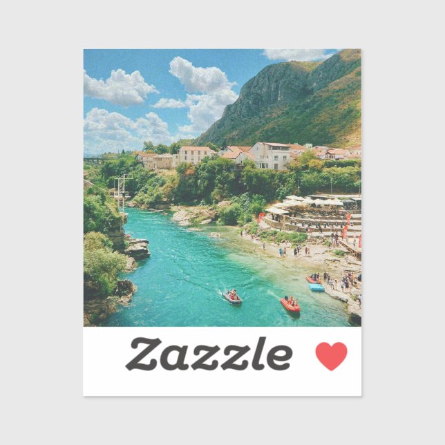 Pegatina Ciudad de Mostar - Bosnia y Herzegovina (Hoja)