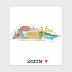 Pegatina Ciudad de Niza