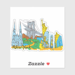 Pegatina Ciudad de Nueva York