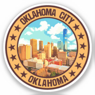 Pegatina Ciudad de Oklahoma