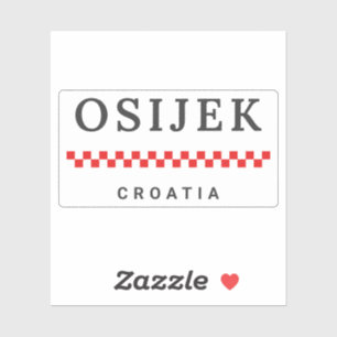 Pegatina Ciudad de Osijek Croacia