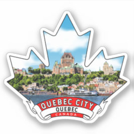 Pegatina Ciudad de Quebec, Quebec Canadá