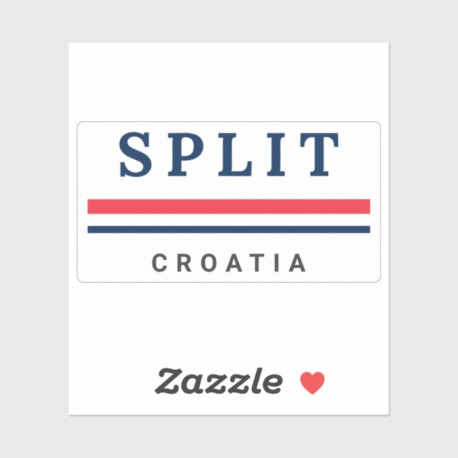 Pegatina Ciudad de Split Croacia (Hoja)