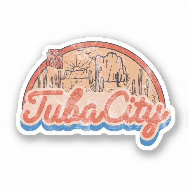 Pegatina Ciudad de Tuba, Arizona (Anverso)