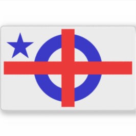 Pegatina Ciudadano de la bandera mundial