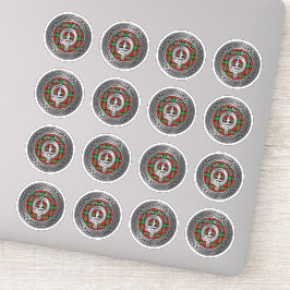 Pegatina Clan Boyd Escudo y Tartan Knot