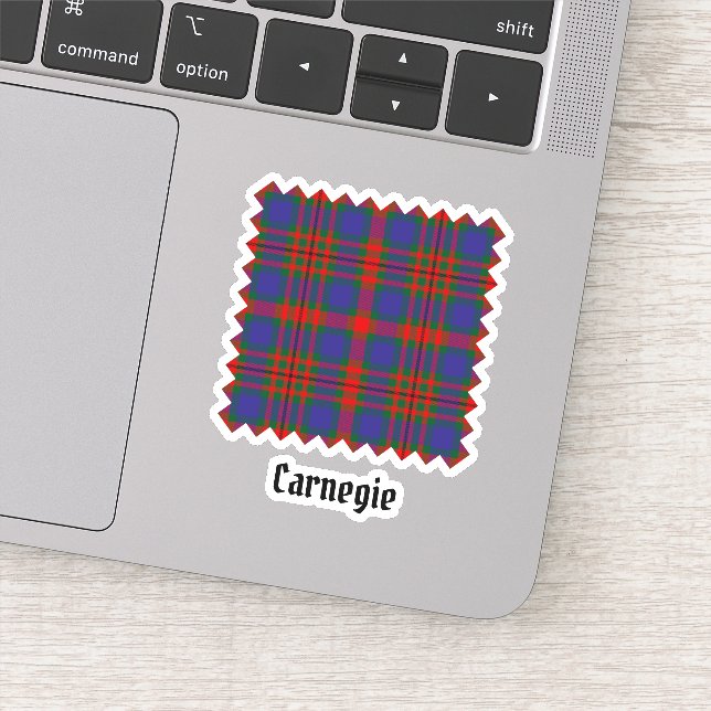 Pegatina Clan Carnegie Tartan (Detalle)