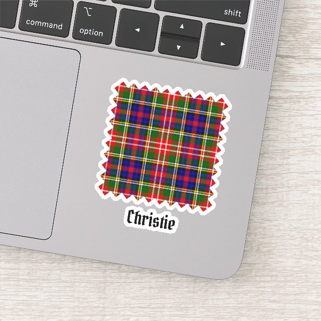 Pegatina Clan Christie Tartan (Detalle)