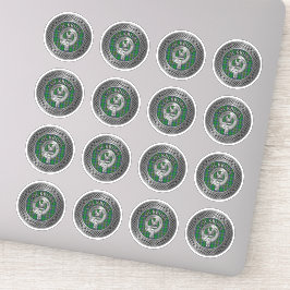 Pegatina Clan Cockburn Escudo y Tartan Knot