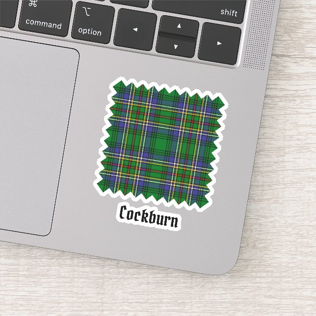 Pegatina Clan Cockburn Tartan (Detalle)